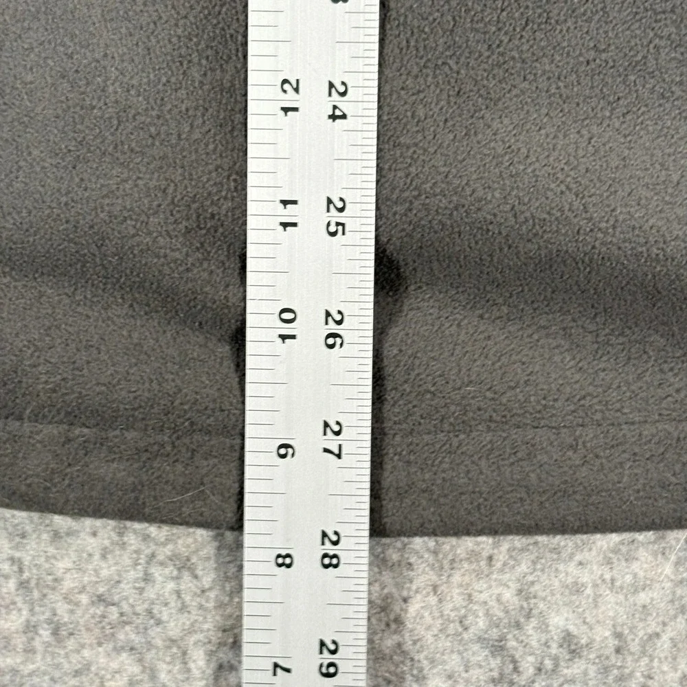 The‎ North Face Fleece Jacket Mens L Gray Full Zip Pockets Stand Collar